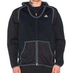 Men's adidas x KOLOR Spacer Hoodie, black/night grey, size S (fits M-L)
